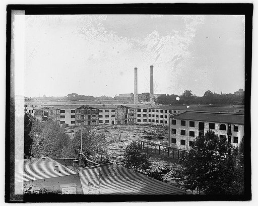 Tearing down temporary bldgs., 8/4/21