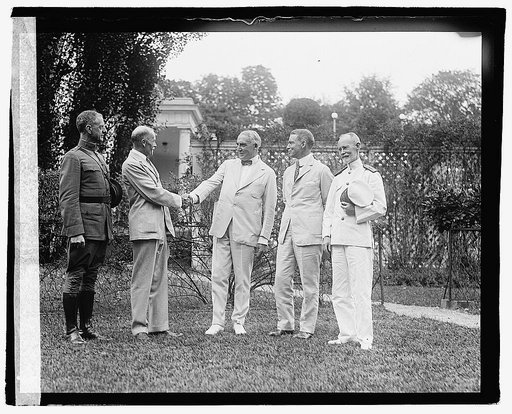 Red Cross group with Harding
