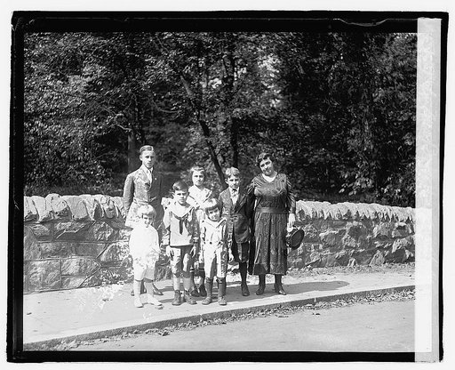 Mrs. Broussard & children