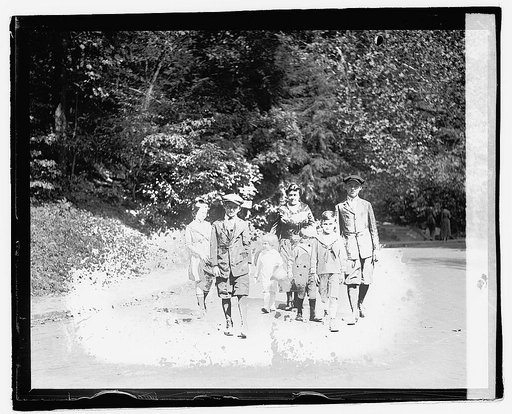 Mrs. Broussard & children