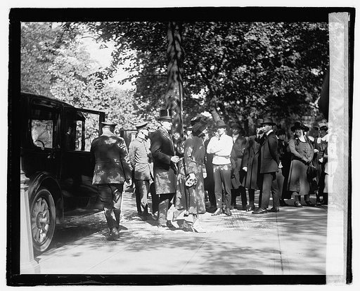 V.P. & Mrs. Coolidge at Knox funeral, 10/14/21