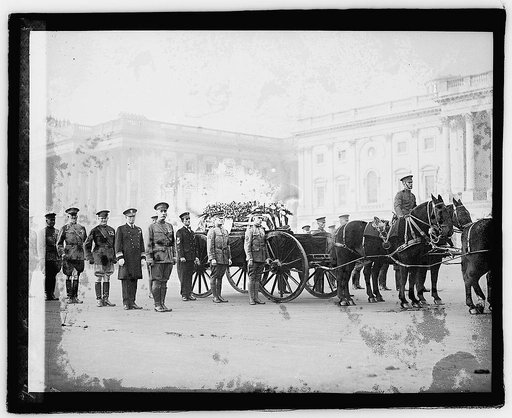 Burial of an unknown soldier