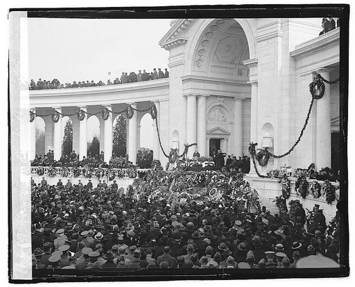 Burial of an unknown soldier
