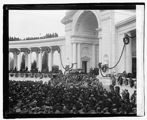 Burial of an unknown soldier