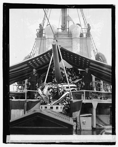 Arrival of body of unknown soldier, 11/9/21