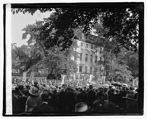 Dedication, Nat. Woman's Party, 5/21/22