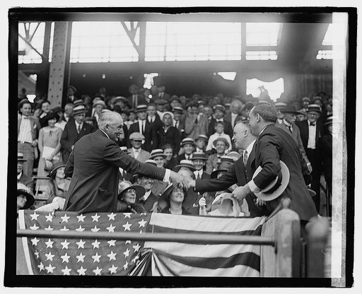 Harding at ball game, 5/22/22