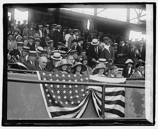 Harding at ball game, 5/22/22