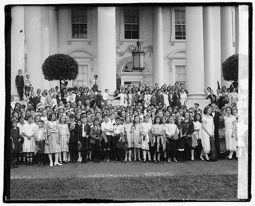 Children who serenaded the Pres., 6/5/22