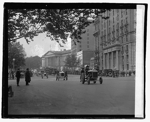 Tractors in parade