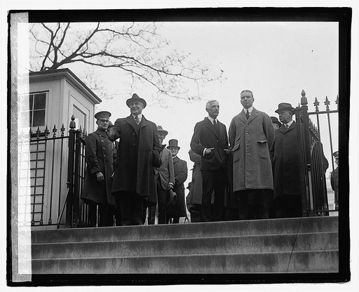 Harding reviewing safety parade, 12/1/22