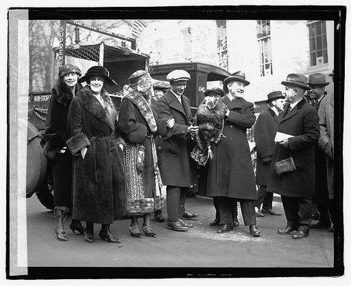 White House turkey with unidentified people