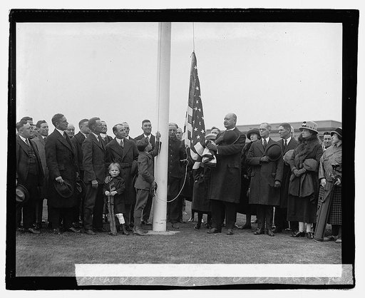 Flag raising, Put golf course, 12/9/22