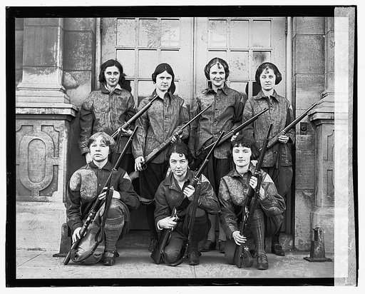 Girls rifle team of Geo. Wash., 2/14/23