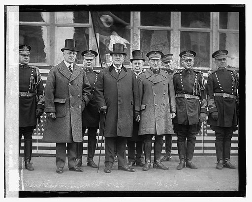 Mayor Wm. E. Smoot, Gov. E. Lee Trinkle, & Gen'l Lejeune, 2/22/23