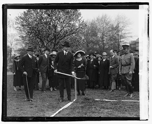 Hoover breaking ground for model house, 4/23/23