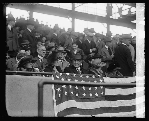 Harding at ball game, [4/26/23