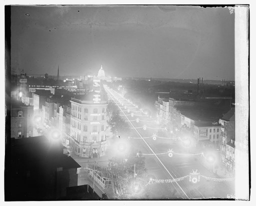 Penna. Ave. illuminated, 5/29/23