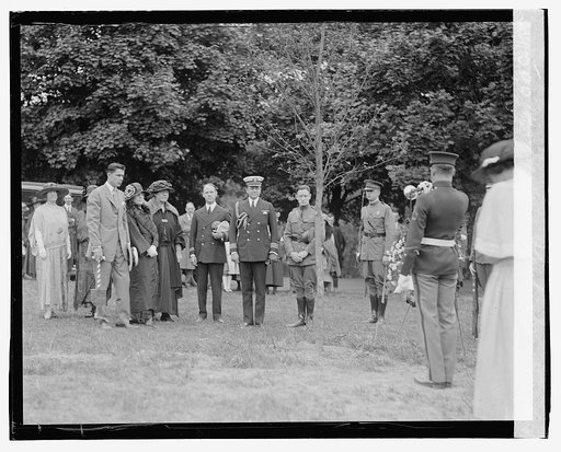 Mrs. Harding planting tree, 5/30/23