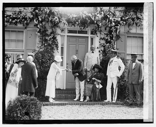 Pres. Harding dedicating model house