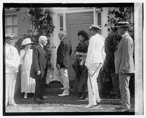 Pres. Harding dedicating model house