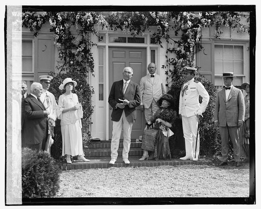 Pres. Harding dedicating model house