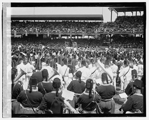 Massed bands, American League Park, 6/7/23