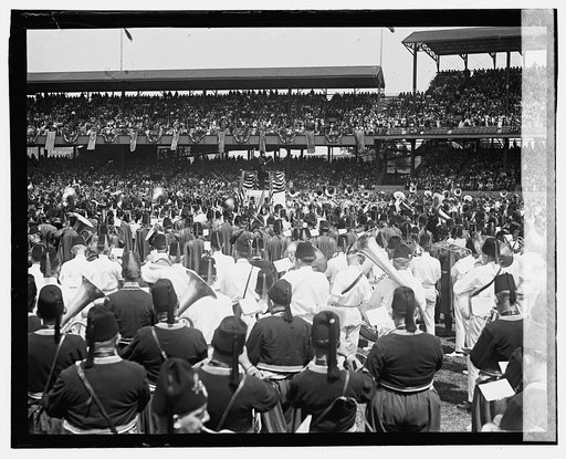Massed bands, American League Ball Park, 6/7/23