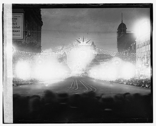 Penna. Ave. illuminated for Shrine Convention, 6/7/23