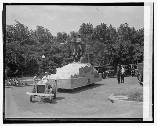Roosevelt float, Shrine parade, 6/'7/23