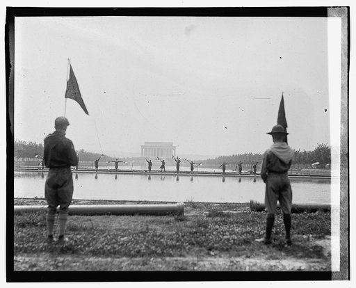 Boy Scouts at Lincoln Memorial, 6/16/23