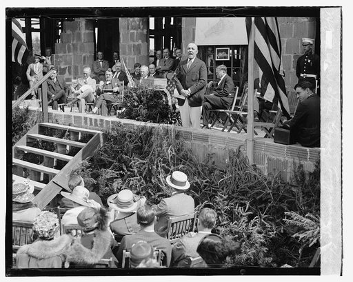 Cornerstone laying, Congressional Club, [6/9/23