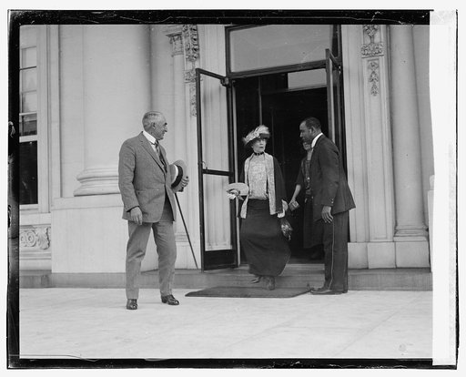Pres. & Mrs. Harding leaving W.H., 6/20/23