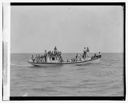Group of boys on boat
