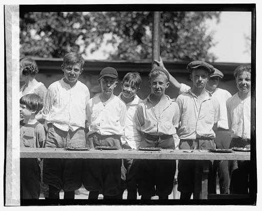 Pie eating contest, Jefferson school, 8/2/23