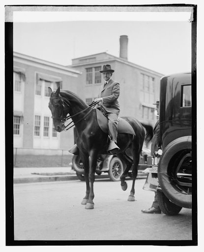 Coolidge on horseback, [8/18/23