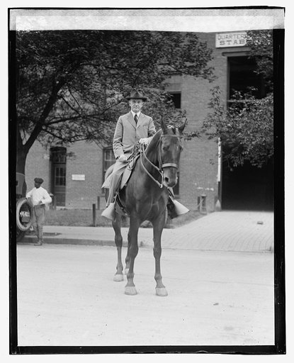 Coolidge on horseback, 8/18/23