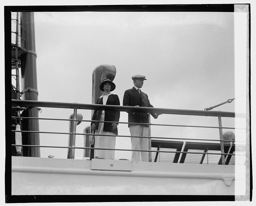 Pres. & Mrs. Coolidge on Mayflower, [9/8/23
