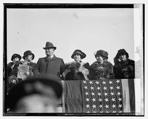 Mrs. Coolidge & Denby at Marine - Army game, [12/1/23