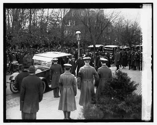 Coolidge at Wilson funeral, 2/6/24