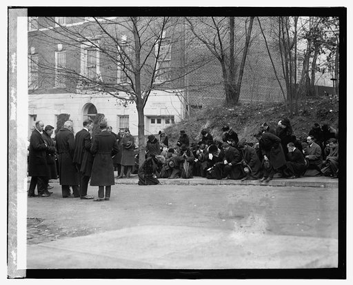 Offering prayer at Wilson house