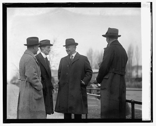 Denby & newspaper men, 2/18/24