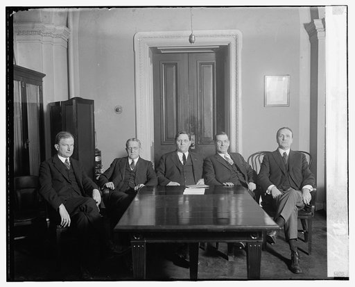 Sen. Smith W. Brookhart and group at table], 3/3/24