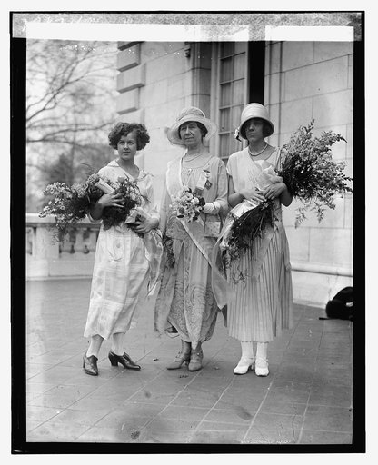 Miss Marion Grimes, Mrs. Anthony Wayne C[...], & Eugenia Lejeune 4/14/24
