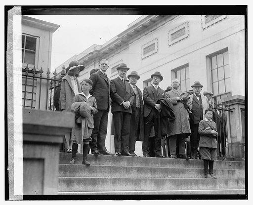 Coolidge reviewing Boy Scout parade, 4/21/24