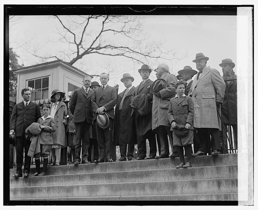 Coolidge reviewing Boy Scout parade, [4/21/24