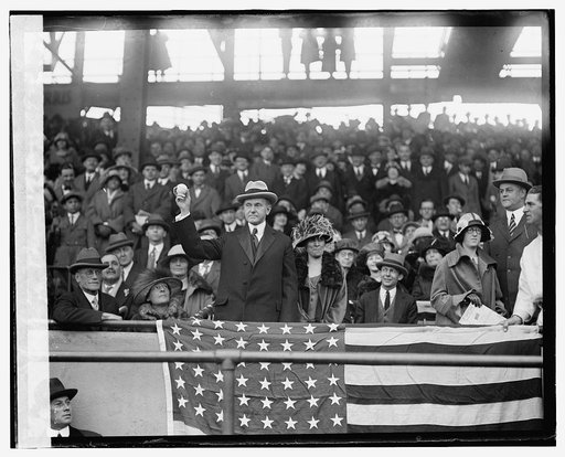 Coolidge, opening game, 1924, 4/15/24