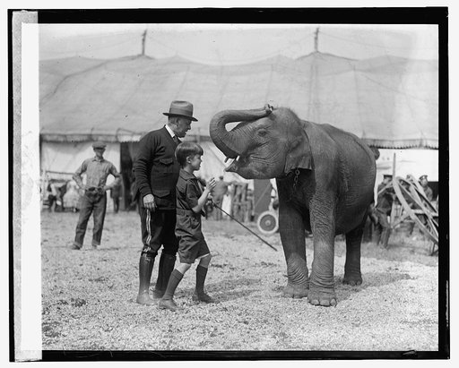 Teddy Roosevelt, 3d, at circus, [5/13/24