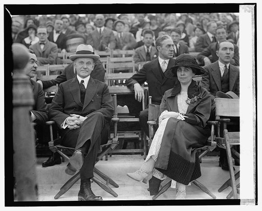 Coolidge & Mrs. C. at circus, 5/13/24