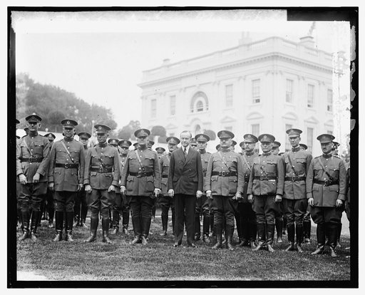 Coolidge & Nat. Guard officers, 5/7/24
